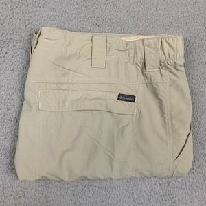 Columbia‎ Omni Shade Brown Nylon Outdoor Hiking Mens Cargo Shorts 40 x 10